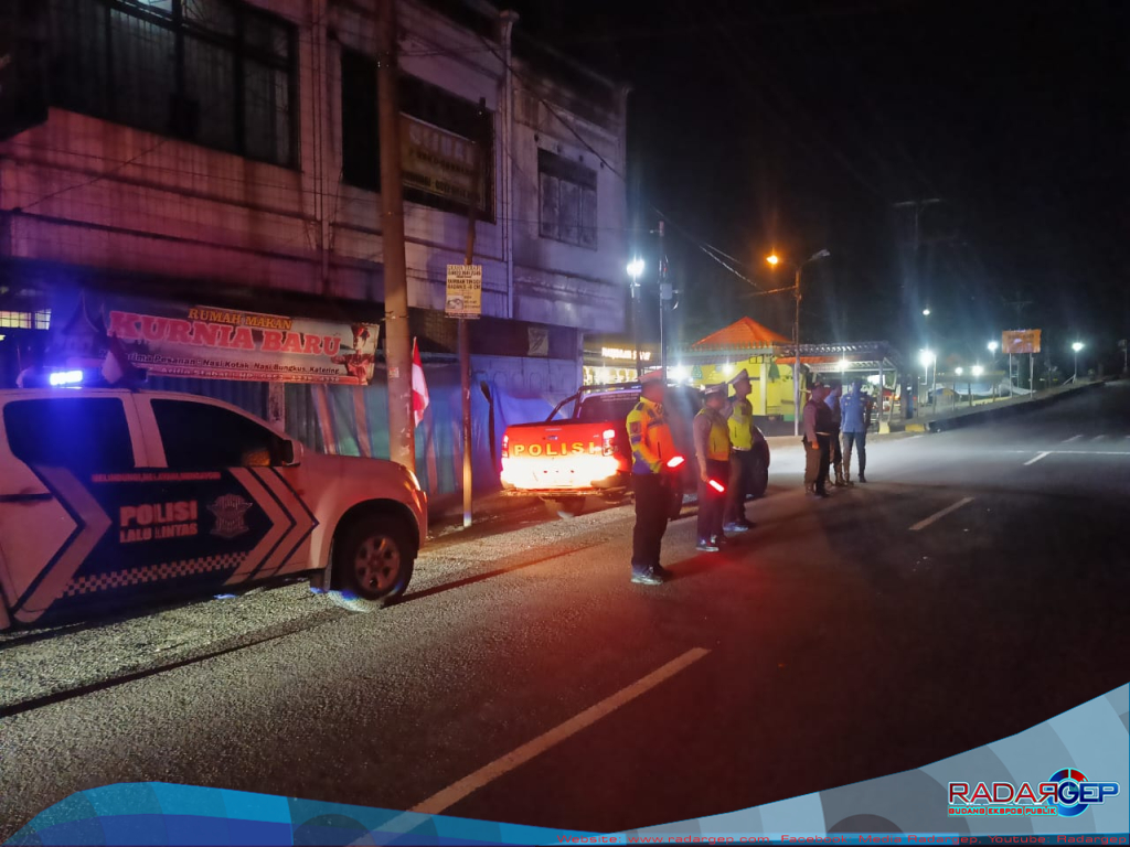 Polres Langkat Gencarkan Patroli Blue Light Jaga Situasi Kondusif